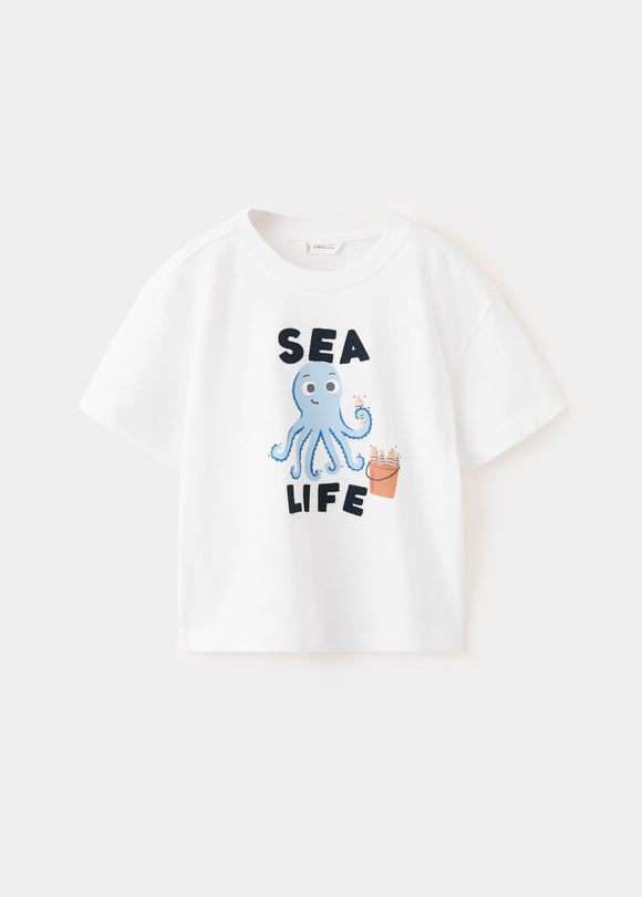 MANGO M2LIFE 27006735-01 MANGO KIDS BABY BOY T-SHIRT SHORT SLEEVE