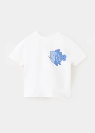 MANGO M2FISH 27006736-01 MANGO KIDS BABY BOY T-SHIRT SHORT SLEEVE