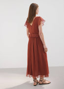 MANGO SOFIA 27007167-28 MANGO WOMEN DRESS FULL LENGTH-3