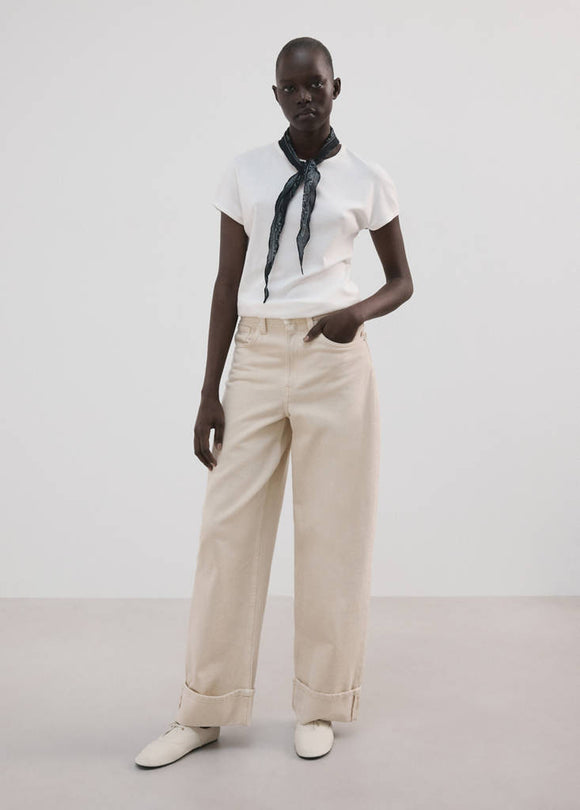 MANGO ZANI 27007805-02 MANGO WOMEN T-SHIRT SHORT SLEEVE