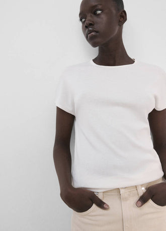 MANGO ZANI 27007805-02 MANGO WOMEN T-SHIRT SHORT SLEEVE