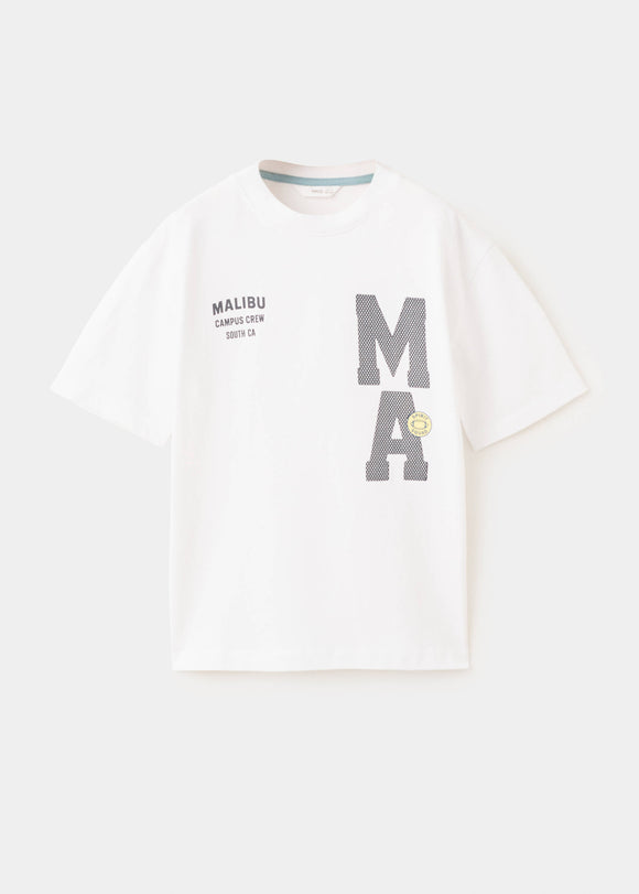 MANGO SPORPLUS 27007926-01 MANGO KIDS BOY T-SHIRT SHORT SLEEVE