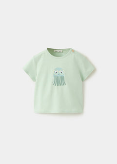 MANGO JELYFISH 27008270-43 MANGO KIDS NEW BORN BABY T-SHIRT SHORT SLEEVE