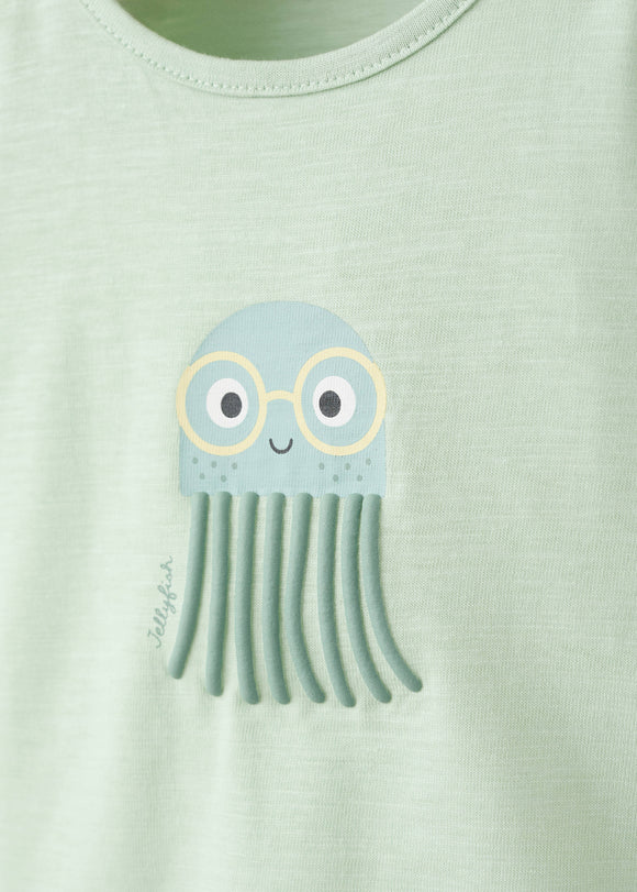 MANGO JELYFISH 27008270-43 MANGO KIDS NEW BORN BABY T-SHIRT SHORT SLEEVE