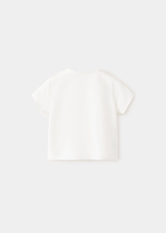 MANGO BEACH 27008271-02 MANGO KIDS NEW BORN BABY T-SHIRT SHORT SLEEVE