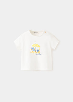 MANGO BEACH 27008271-02 MANGO KIDS NEW BORN BABY T-SHIRT SHORT SLEEVE