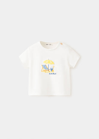MANGO BEACH 27008271-02 MANGO KIDS NEW BORN BABY T-SHIRT SHORT SLEEVE