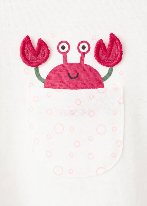 MANGO CRAB 27008272-02 MANGO NEWBORN T-SHIRT