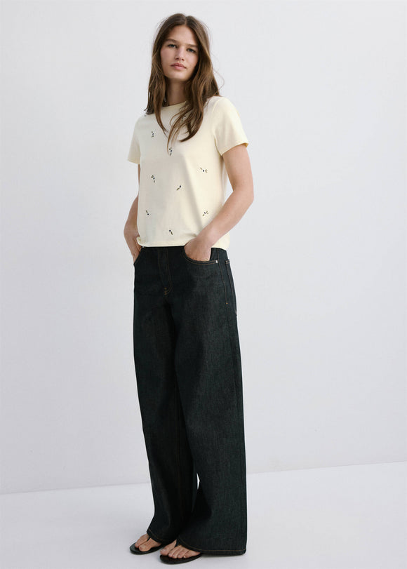 MANGO FLOWI 27009082-10 MANGO WOMEN T-SHIRT