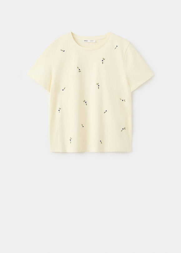 MANGO FLOWI 27009082-10 MANGO WOMEN T-SHIRT