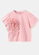 MANGO ROSE 27014045-85 MANGO KIDS GIRL T-SHIRT SHORT SLEEVE-1