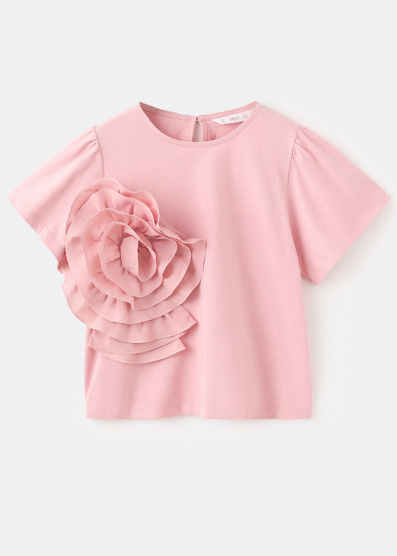 MANGO ROSE 27014045-85 MANGO KIDS GIRL T-SHIRT SHORT SLEEVE