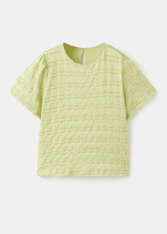 MANGO LIMESET 27014047-14 MANGO KIDS GIRL T-SHIRT SHORT SLEEVE