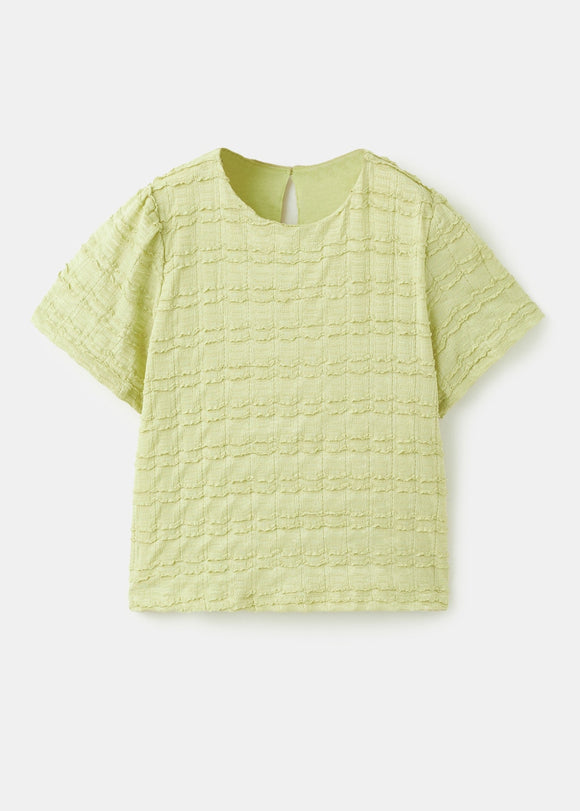 MANGO LIMESET 27014047-14 MANGO KIDS GIRL T-SHIRT SHORT SLEEVE