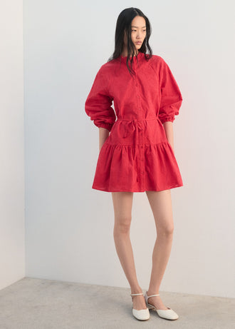 MANGO DOMINO-H 27014049-74 MANGO WOMEN DRESS KNEE LENGTH
