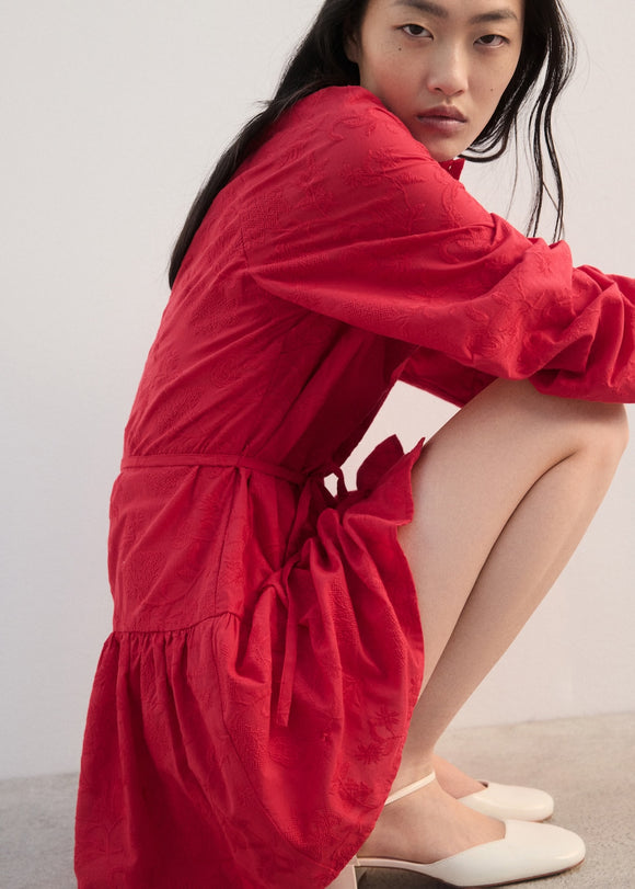 MANGO DOMINO-H 27014049-74 MANGO WOMEN DRESS KNEE LENGTH