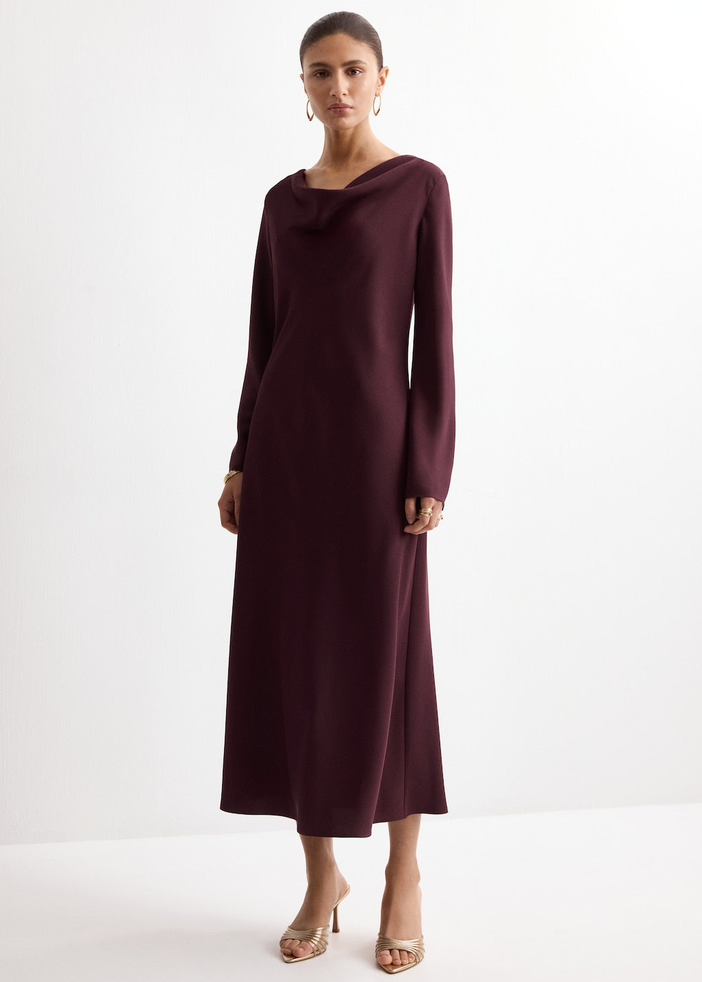 MANGO FRANCY-A 27014079-76 MANGO WOMEN DRESS FULL LENGTH