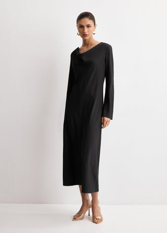 MANGO FRANCY-A 27014079-99 MANGO WOMEN DRESS FULL LENGTH