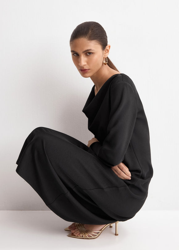 MANGO FRANCY-A 27014079-99 MANGO WOMEN DRESS FULL LENGTH