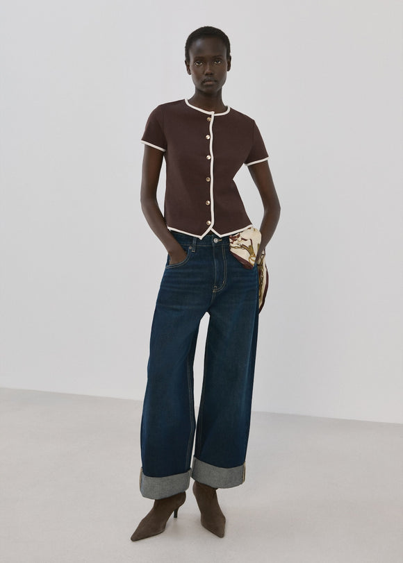 MANGO PORTBI 27014093-32 MANGO WOMEN T-SHIRT SHORT SLEEVE