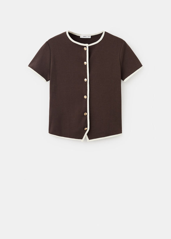 MANGO PORTBI 27014093-32 MANGO WOMEN T-SHIRT SHORT SLEEVE