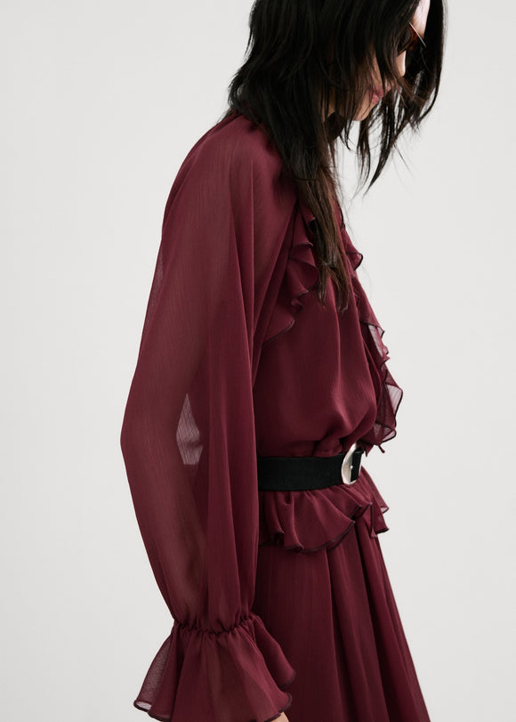 MANGO CHERRY 27014106-78 MANGO WOMEN DRESS FULL LENGTH