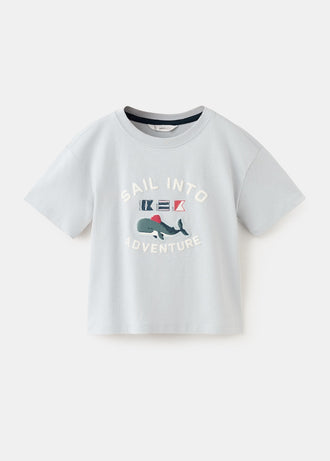 MANGO FWHALE 27015152-50 MANGO KIDS BABY BOY T-SHIRT SHORT SLEEVE