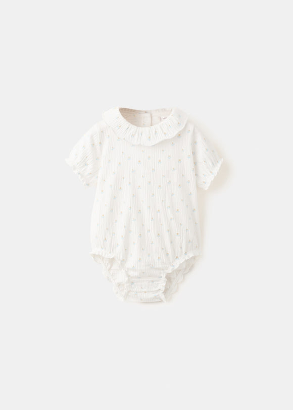 MANGO FLOWER 27015961-02 MANGO KIDS NEW BORN BODYSUIT