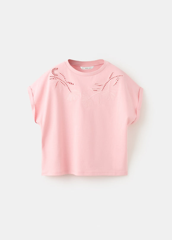 MANGO SPRING 27015964-85 MANGO KIDS GIRL T-SHIRT SHORT SLEEVE