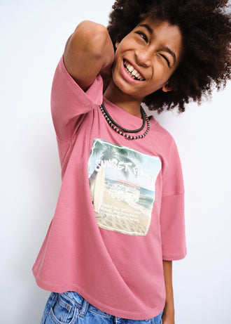 MANGO FILES 27016342-74 MANGO KIDS BOY T-SHIRT SHORT SLEEVE