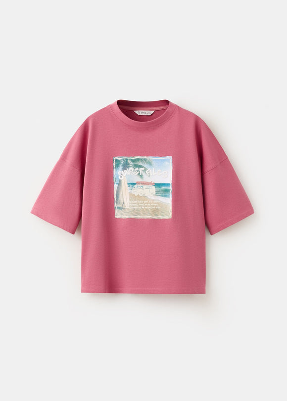 MANGO FILES 27016342-74 MANGO KIDS BOY T-SHIRT SHORT SLEEVE