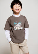 MANGO CABIN 27016347-32 MANGO KIDS BABY BOY T-SHIRT SHORT SLEEVE-1