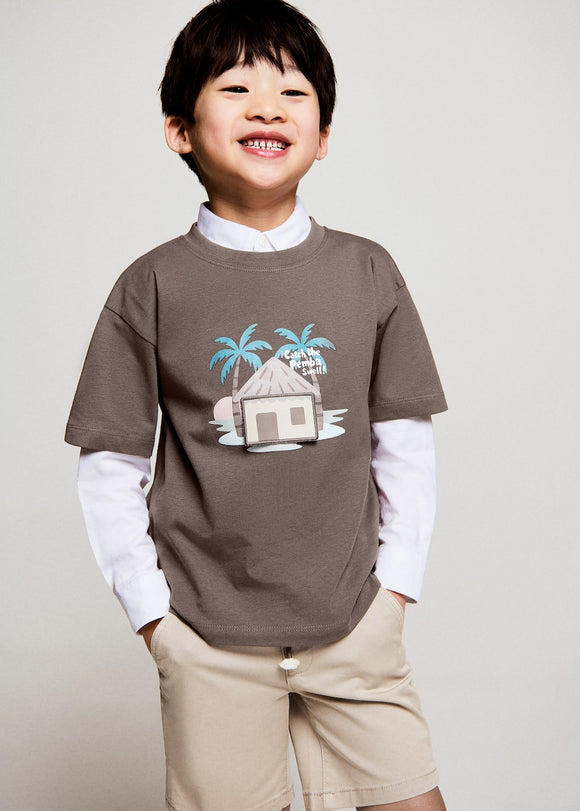 MANGO CABIN 27016347-32 MANGO KIDS BABY BOY T-SHIRT SHORT SLEEVE