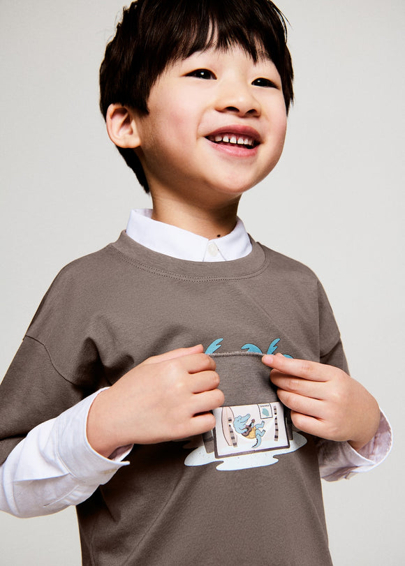 MANGO CABIN 27016347-32 MANGO KIDS BABY BOY T-SHIRT SHORT SLEEVE