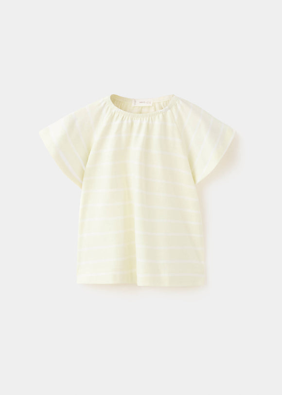 MANGO STRIP 27016738-11 MANGO KIDS BABY GIRL T-SHIRT SHORT SLEEVE