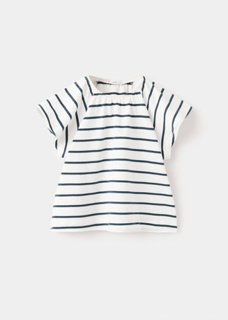 MANGO STRIP 27016738-56 MANGO KIDS BABY GIRL T-SHIRT SHORT SLEEVE