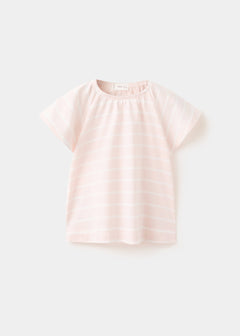 MANGO STRIP 27016738-85 MANGO KIDS BABY GIRL T-SHIRT SHORT SLEEVE