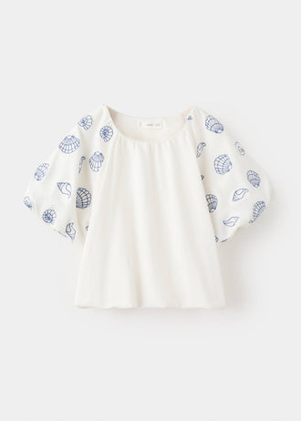 MANGO GLOBO 27016740-02 MANGO KIDS GIRL T-SHIRT SHORT SLEEVE