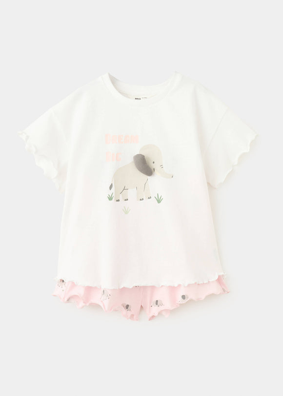MANGO ELEPHANT 27016751-02 MANGO BABY GIRL PIJAMAS