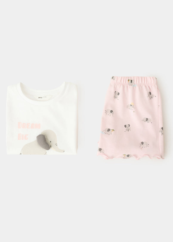 MANGO ELEPHANT 27016751-02 MANGO BABY GIRL PIJAMAS