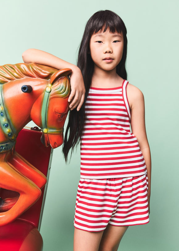 MANGO RIBRSET 27021511-70 MANGO KIDS GIRL T-SHIRT SHORT SLEEVE