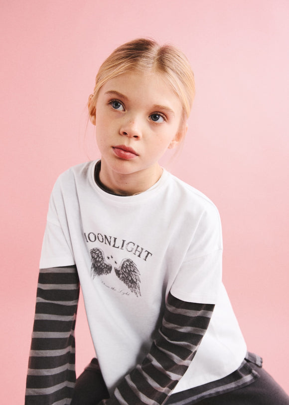 MANGO MOON 27021538-02 MANGO KIDS GIRL T-SHIRT SHORT SLEEVE