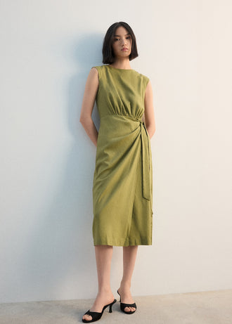 MANGO GIN-H 27022548-36 MANGO WOMEN DRESS FULL LENGTH