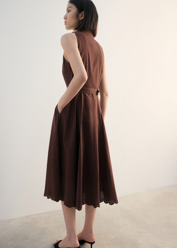 MANGO BLOOMER-H 27022552-30 MANGO WOMEN DRESS FULL LENGTH