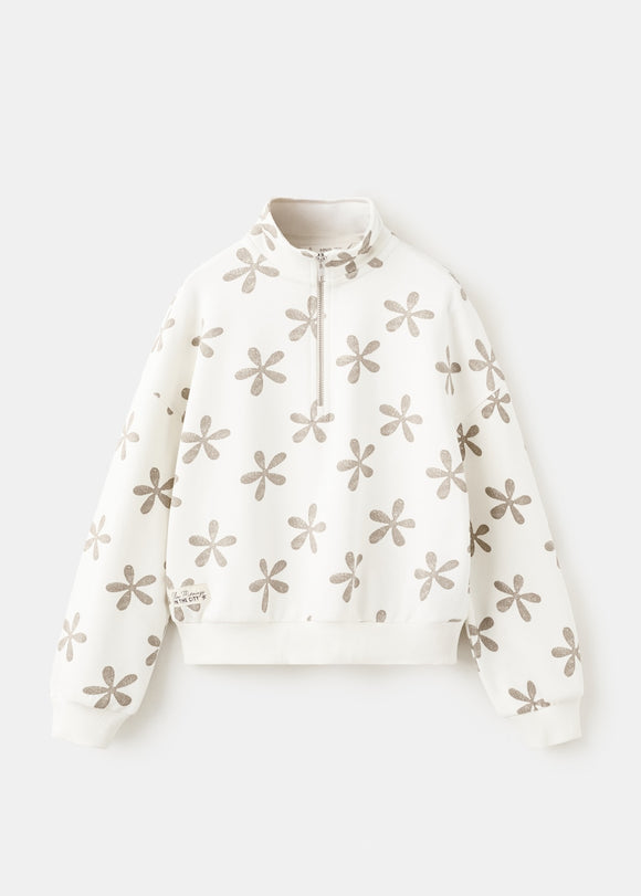 MANGO ZIPY 27023717-02 MANGO KIDS GIRL SWEATSHIRT