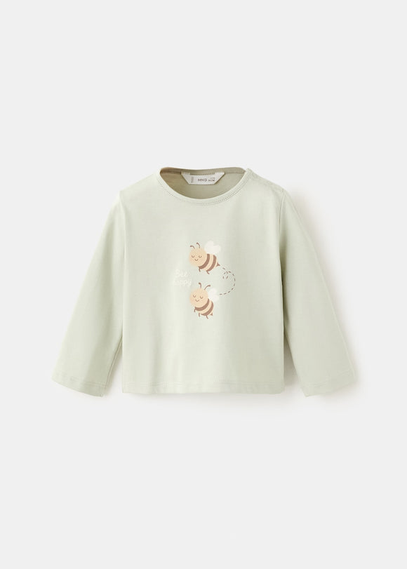 MANGO BEE 27024412-43 MANGO KIDS NEW BORN BABY T-SHIRT SHORT SLEEVE