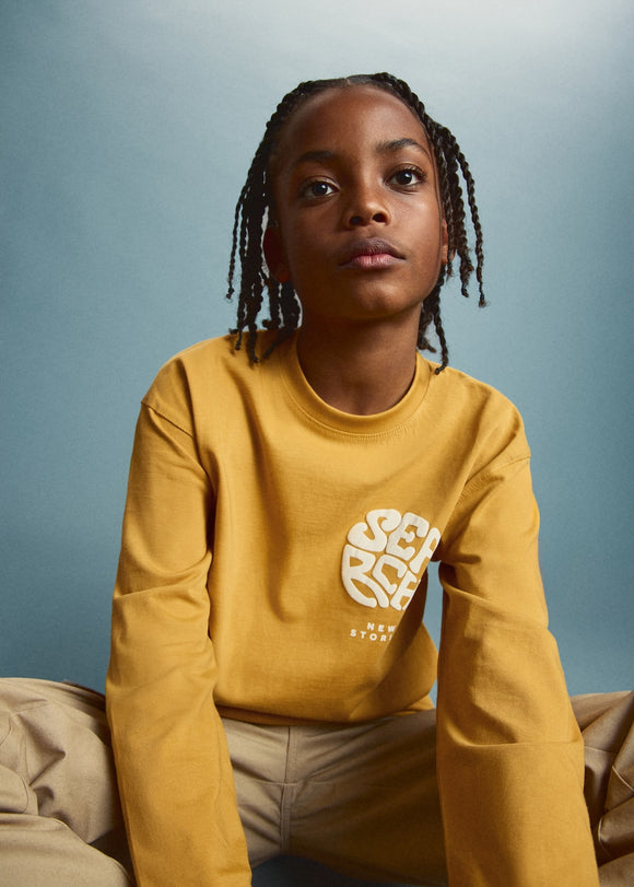 MANGO SEARCH 27024414-16 MANGO KIDS BOY T-SHIRT LONG SLEEVE