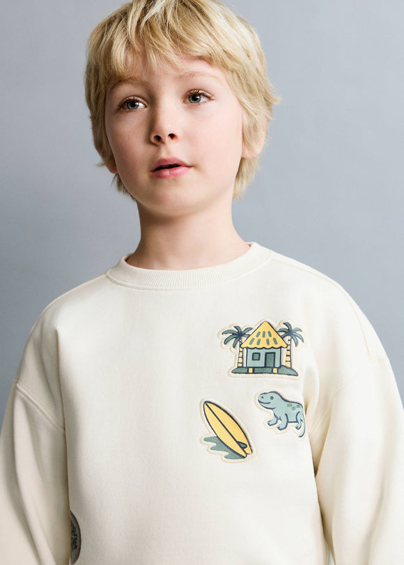 MANGO MSTICKER 27026344-03 MANGO KIDS BABY BOY SWEATER