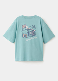 MANGO A2PETROL 27028272-46 MANGO KIDS BOY T-SHIRT SHORT SLEEVE