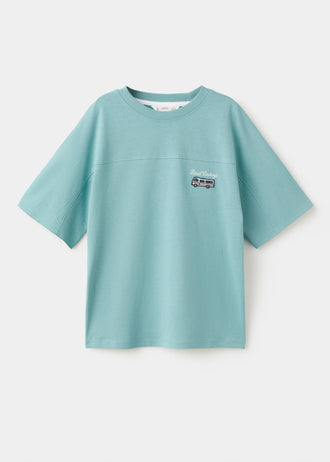 MANGO A2PETROL 27028272-46 MANGO KIDS BOY T-SHIRT SHORT SLEEVE
